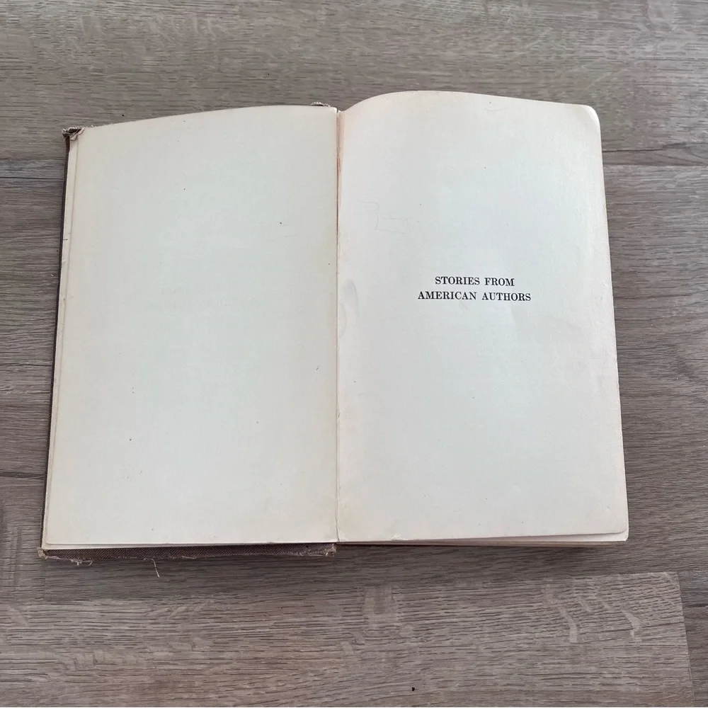 Antique 1914 Book STORIES from AMERICAN AUTHORS (First-Year High School ENGLISH)